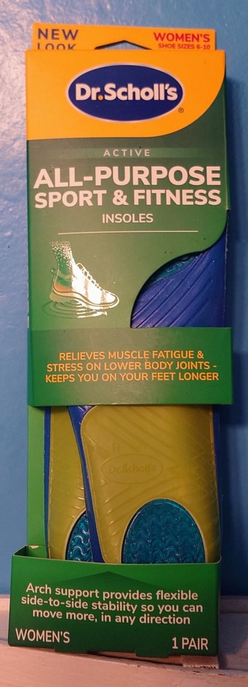 Dr. Scholls Sport Massaging Gel Advanced Shoe Insoles Women Size 6-10 (1 PAIR)