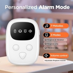 2025 New Wireless Bed Wetting Alarm for Boys and Girls, White Bedwetting Alarm,