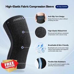 JOMVD Knee Compression Sleeve XX-Large Black
