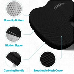 Enhance Sitting Experience: Non-Slip Memory Foam Cushion for Office and Gaming