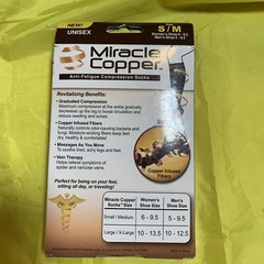 MIRACLE COPPER ENERGIZED TIRED FEET & LEGS S/M – BLACK