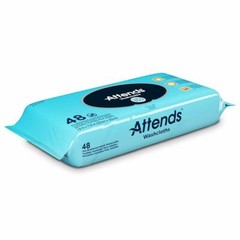 Attends Unscented Washcloths, 8.7“ x 12.6“ -Package of 48 #WCU48