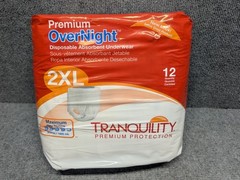 Tranquility Premium OverNight Pull On Underwear 2X-Large 62-80in – 48 Pack Case