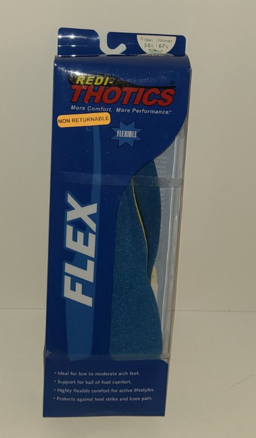 Redi-Thotics FLEX NIB Shoe Inserts MEN 5-6.5 WOMEN 6-7.5+ Comfort Orthotic