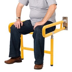 Wall Mounted Fold Up Bath Seat Shower Chair Folding Shower Seat Bathroom 440lbs