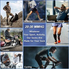 Plus Size Compression Socks Vital Socks With Zipper Toeless Circulation Socks