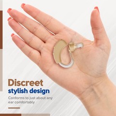Compact Digital Hearing Aid with Volume Control & Noise Reduction for Easy Use