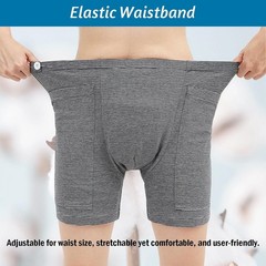 Men’s Adjustable Incontinence Shorts Underwear Holds up to 2000ml Urine Bag 3XL