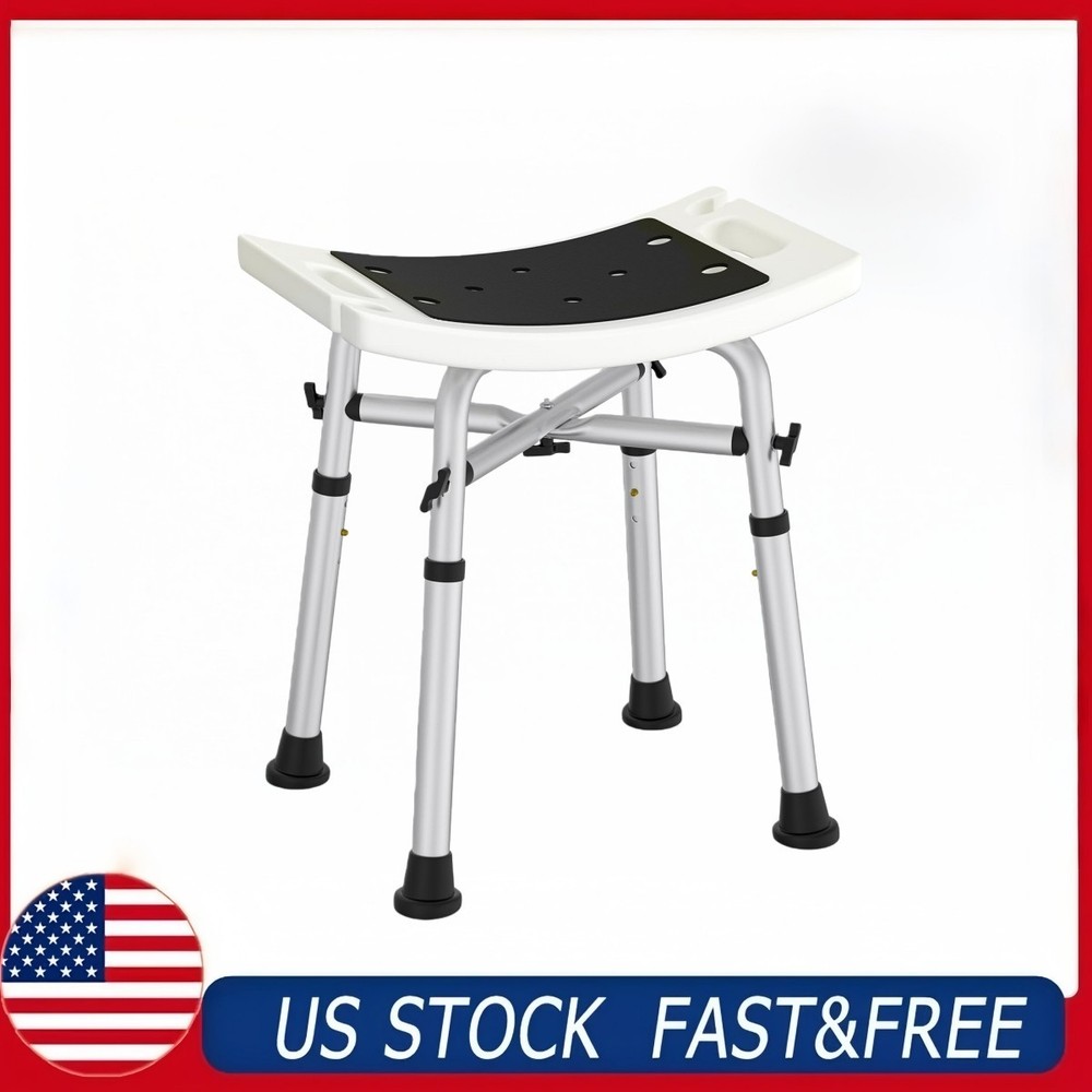 WAYES Bariatric Shower Chair for Elderly & Disabled, Heavy Duty Adjustable, 500