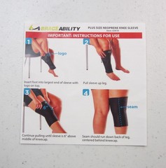 BraceAbility Plus Size Neoprene Knee Sleeve 6XL Item# 03K19