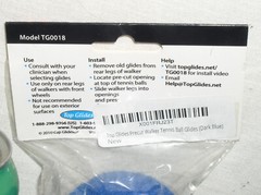 SEALED NEW FLOOR PROTECTOR Top Glides Pre-cut Walker Balls Tennis Ball Dark Blue