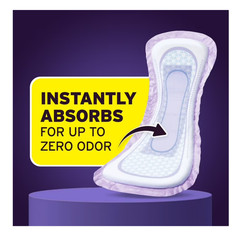 Poise Overnight Incontinence Pads 8 Drop Extra Coverage 96 Count
