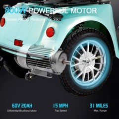 Four wheels 800W 60V 20AH Travel Mobility Scooter battery Motor for Adult Senior