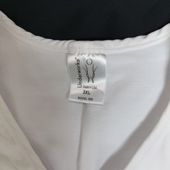 2 Underworks Mens Concealer Compression Crew & V Neck Model 998 3XL Black&White