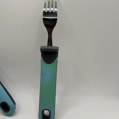 Bunmo Adaptive Silverware 4 Pc For Elderly Arthritis Medium Weight 3.35 oz
