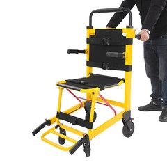Emergency Patient Transfer Chair, 4-Wheel Evacuation Chair EMS Mobility Chair