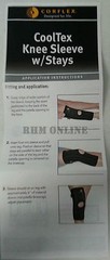 Corflex Cooltex Knee Sleeve w/Stays Open Pat NEW in Box