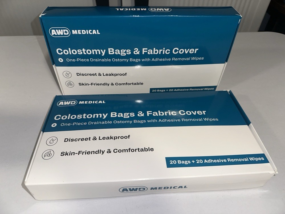 Two Box Of 20 PCS Colostomy Bags & Fabric Covers