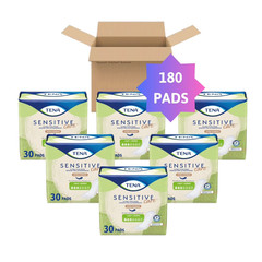 TENA Sensitive Care Ultra Thin Incontinence Pads, Light Absorbency, 180 Count