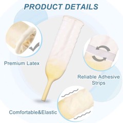 1pc Male External Catheter Medical Disposable Urine Collector Latex Urine Bag