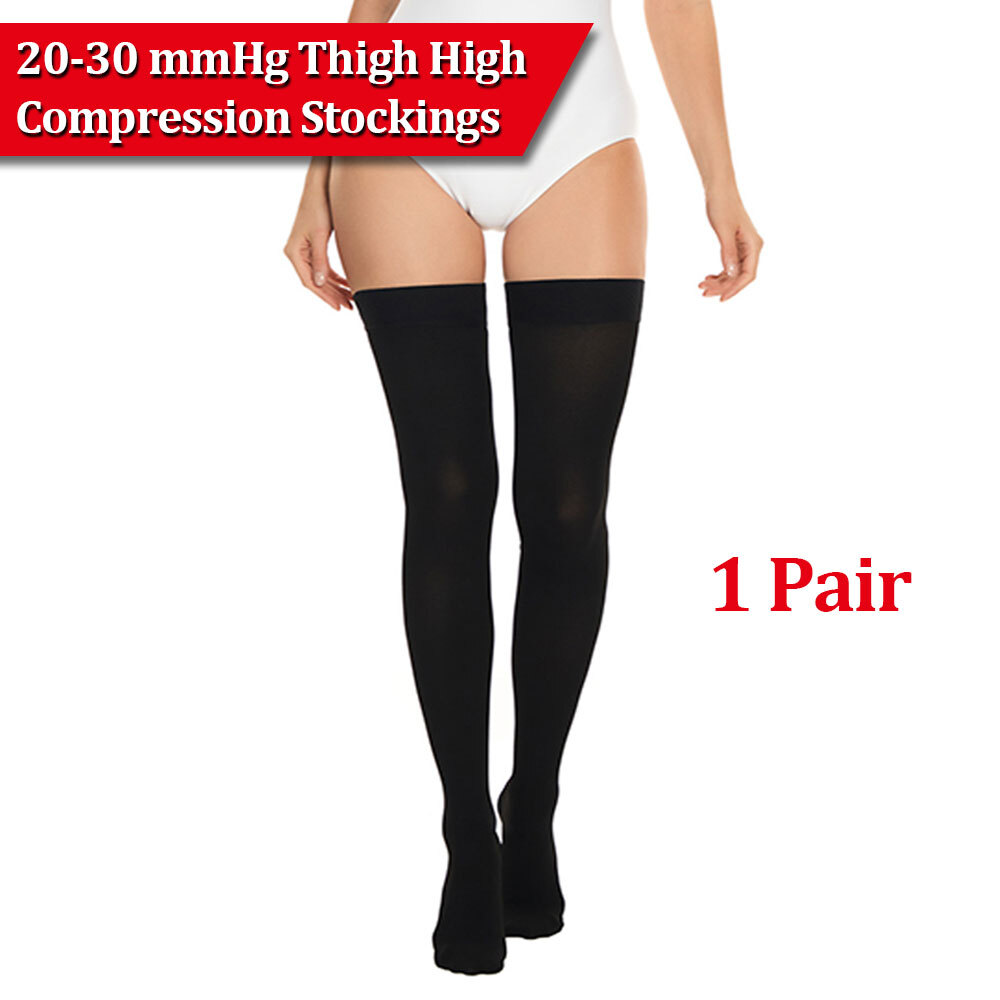 Thigh High Compression Socks for Women & Men Circulation (1 Pairs) Over the Knee
