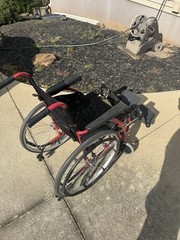 Karman S-115 25 lbs Ultra Light Ergonomic Wheelchair with Removable Footrest …