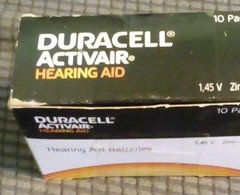 Duracell Activair Hearing Aid Batteries Size 312 Brown Zinc-Air 1.45V 40 Ct NIB