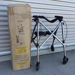 STANDER Wonder Space Saver Rollator w Seat in Black Walnut 4250-BW New Open Box