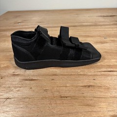 Post Op Surgical Shoe Square Toe Medical Walking Boot Black Adjustable Strap
