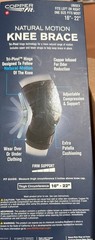 Copper Fit NATURAL MOTION Knee Brace, Tri-Pivot Hinge, Adjustable New Open Box