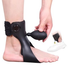 Laway Upgrade Inflatable AFO Foot Drop Brace – Ankle X-large, black