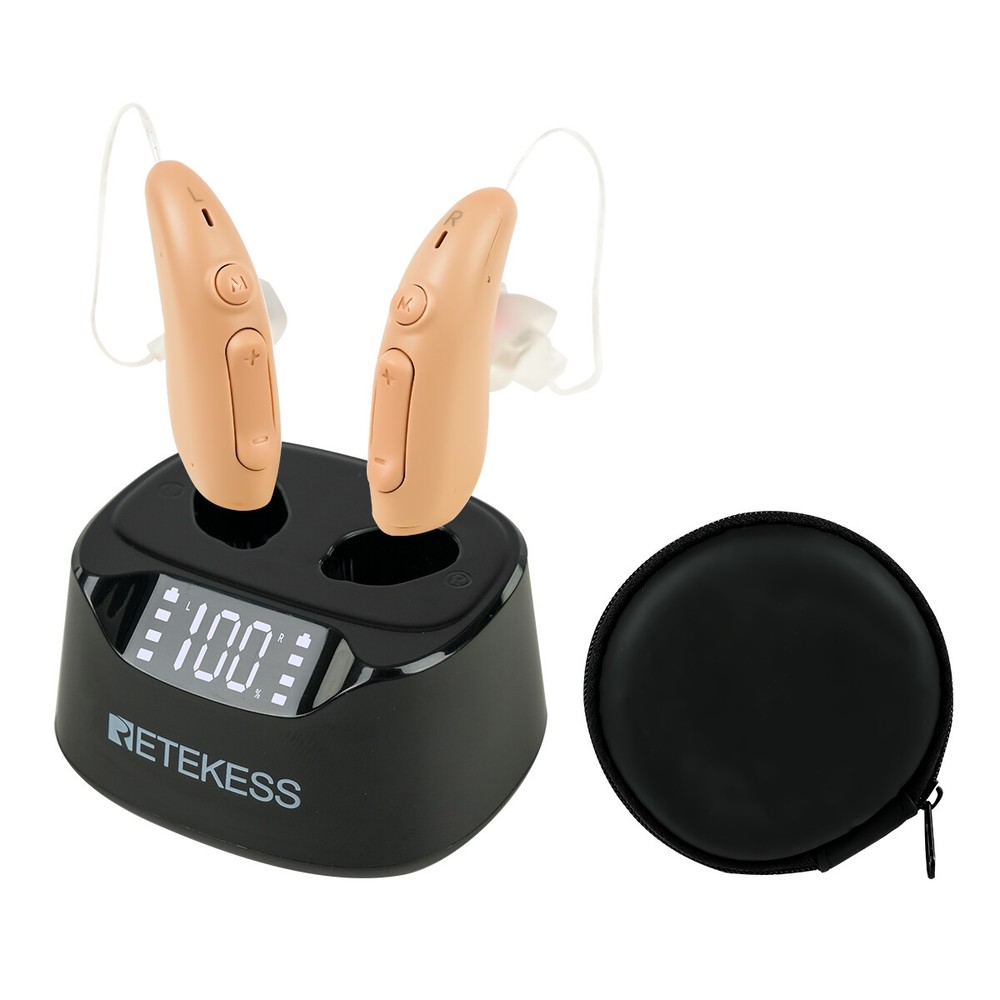TE201 OTC Hearing Aids for Seniors Rechargeable 40H Battery Life Clear Sound