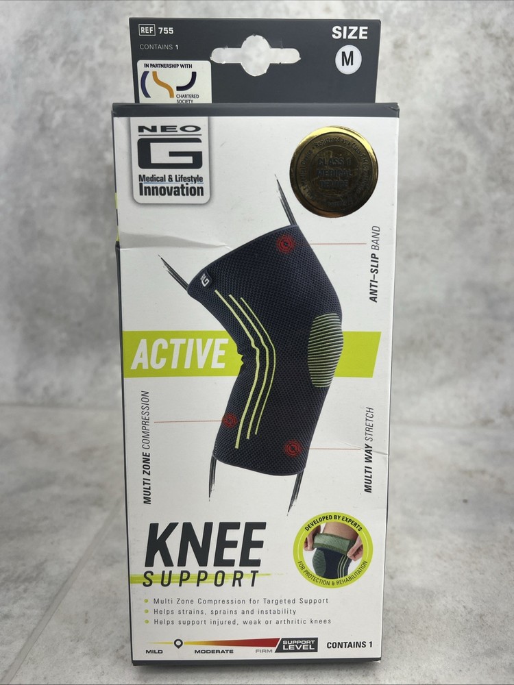 Neo G Active Knee Support Size Medium -Mild Support Level For Left Or Right Knee