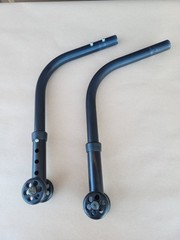 Quickie Wheelchair ANTI TIP TIPPERS WHEELS Wheelie Bars Parts Used Qxi 2 Nitrum