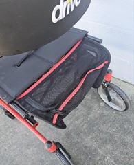 Drive F-22 Rollator Walker GV974RD Handle Breaks Seat Pouch 300lb Capacity (Red)