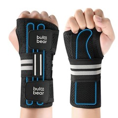 Ergonomic Carpal Tunnel Wrist Brace with 3 Splints, Breathable Support for Pain