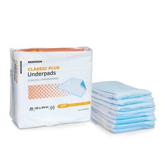 McKesson Classic Plus Underpads Disposable, 23X24″, UPLT2324, 200 Ct