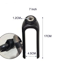 Wheelchair Front Fork Accessories Black for Wheelchairs Solid Wheels Elder