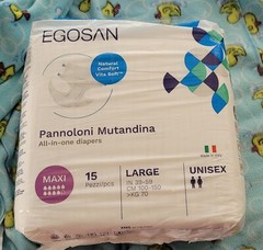 Egosan Maxi Adult Diaper From Italy 2 Sample