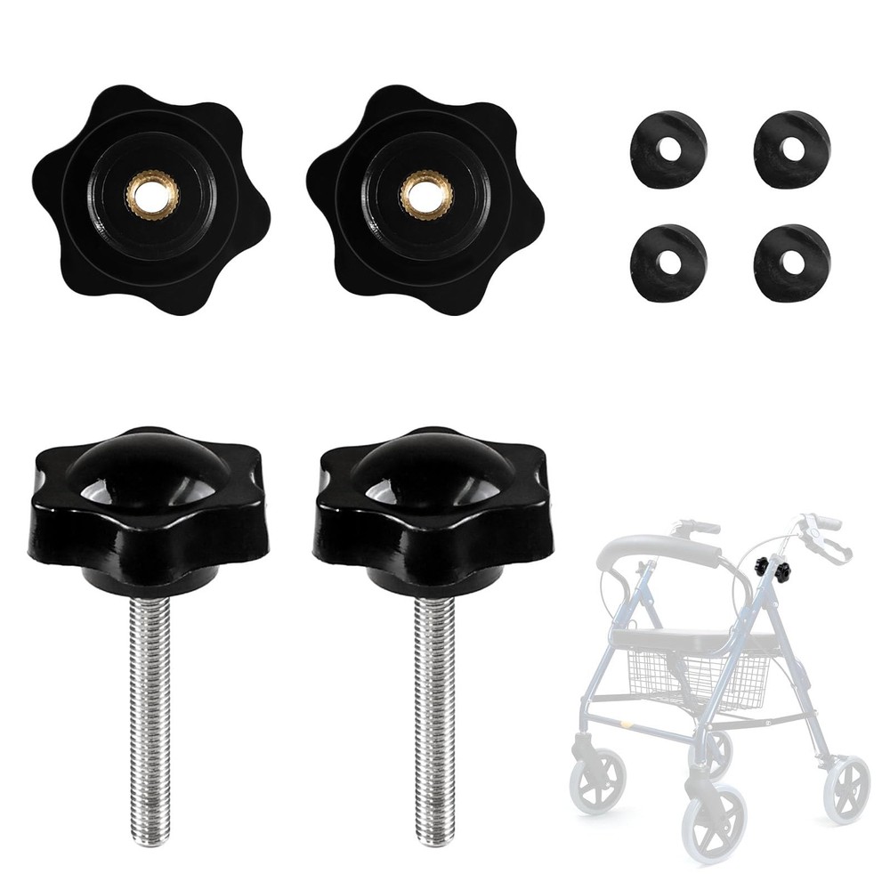 Rawsomes Replacement Arm Knob for Adjustable Height Track, Black
