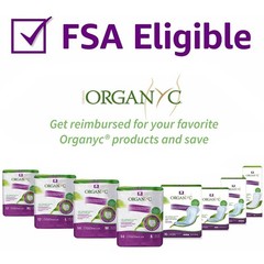 Organyc Organic Cotton Pads for Bladder Leaks Ultra Absorbent 20 Count