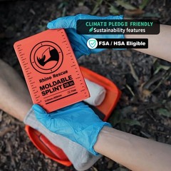 36in Moldable First Aid Splint Aluminum Foam 4.3in Waterproof Reusable Compact