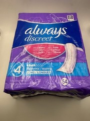 Always Discreet Moderate Long – 54 Count