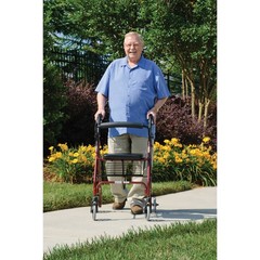 Graham Field Lumex Walkabout Lite Rollator with Seat and 6″ Wheels (Used)