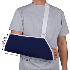 ARM SLING, Blue, Large, Lightweight and Breathable. 17 3/4″ Long