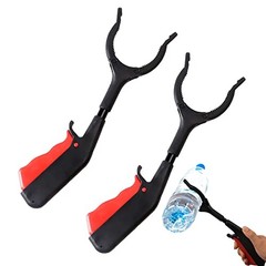 Bibabala Reacher Grabber Tool, 2pcs 30cm Grabbers for Seniors, Black+red
