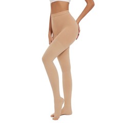 Compression Pantyhose for Women and Men, Closed Toe 20-30 mmHg Medica Support