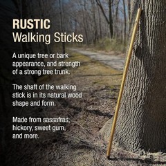 Brazos Rustic Bamboo Walking Stick 55″ Red Made in USA