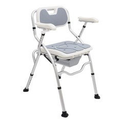 330lb Toilet Chair Bedside Commode w/ Bed Pan 3* EVA Seat Pads Height Adjustable