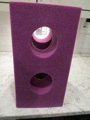 Medical positioner elevating arm or foot heels elbow cradle purple foam comfort